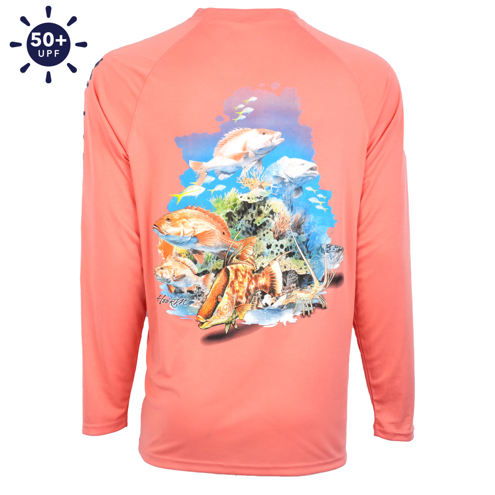 Bimini Bay Outfitters Hook M' Men's Long Sleeve Shirt - Southern