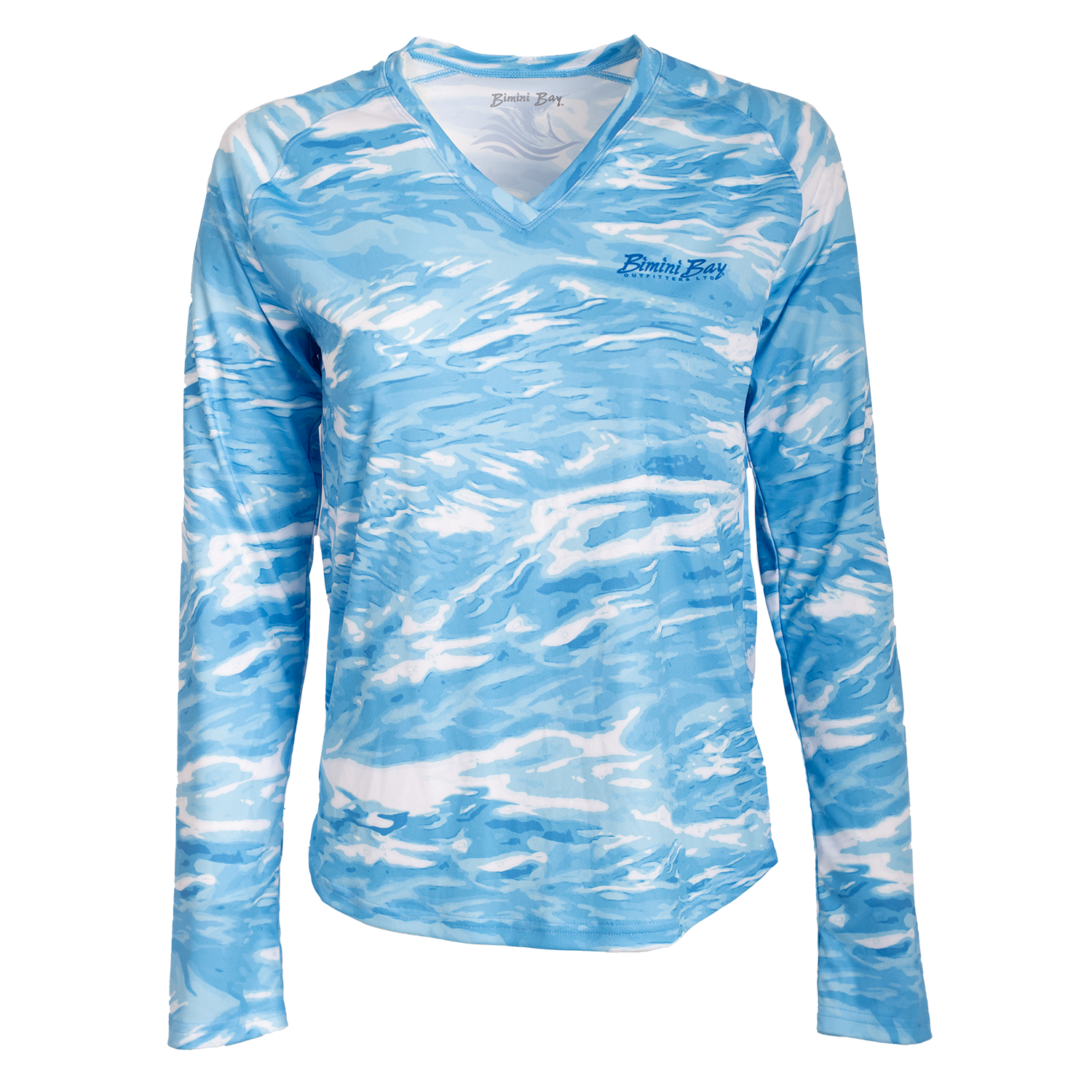 Women's Waves Long Sleeve V-Neck