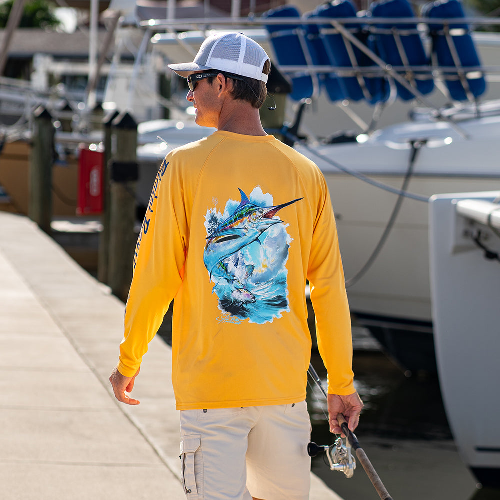 Hook M' Performance Long Sleeve - Marlin