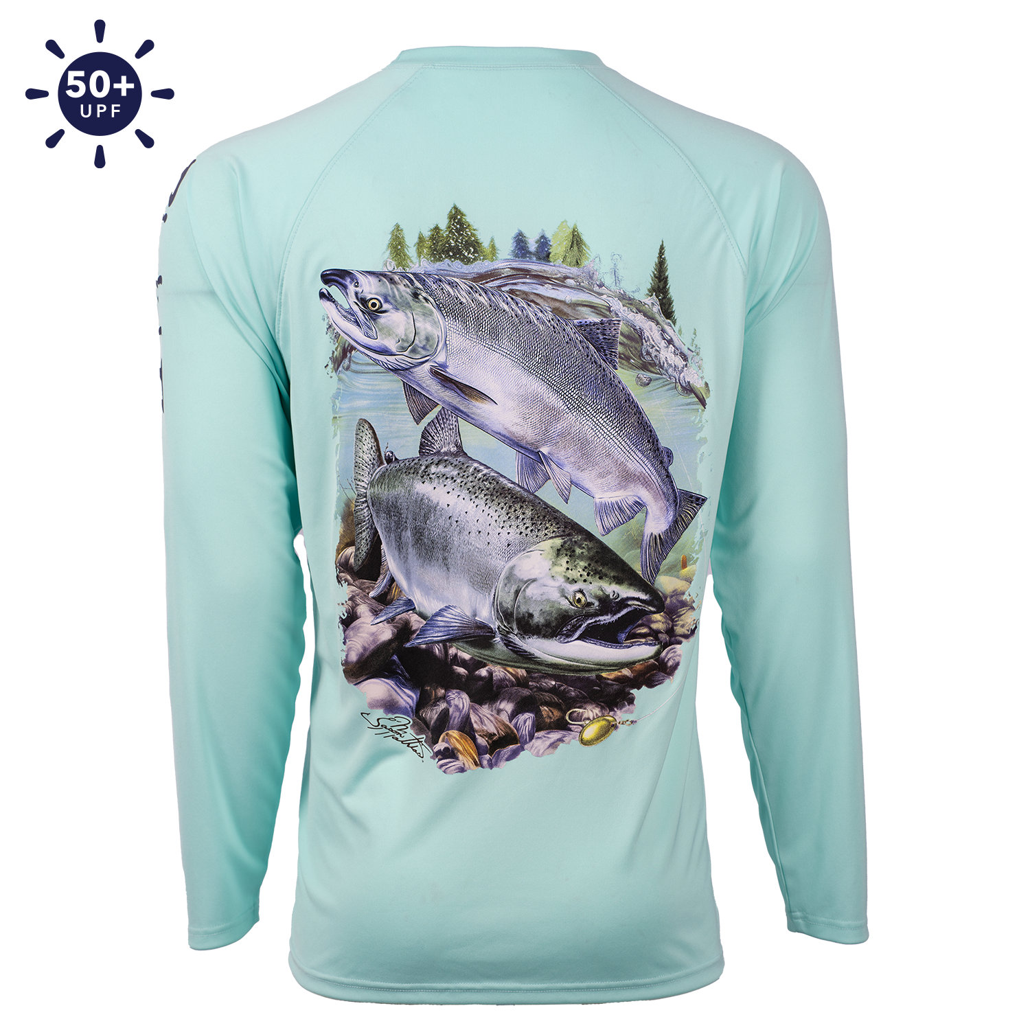 Hook M' Performance Long Sleeve - Coho Silver Slam