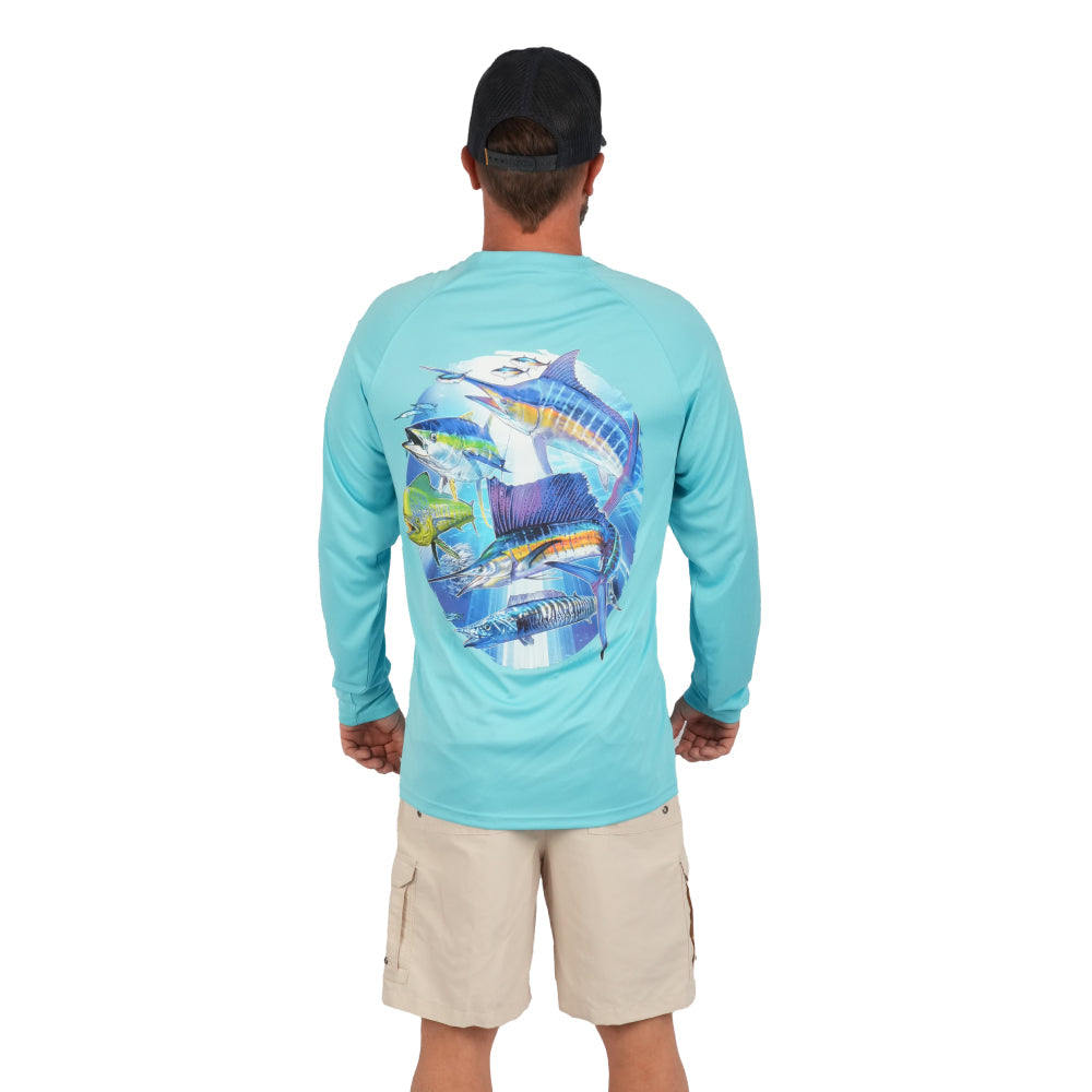 Bimini Bay Outfitters Hook M' Men's Long Sleeve Shirt - Southern