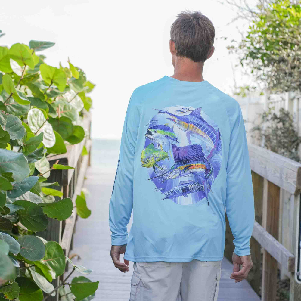 Bimini Bay Outfitters Hook M' Men's Long Sleeve Shirt - Southern