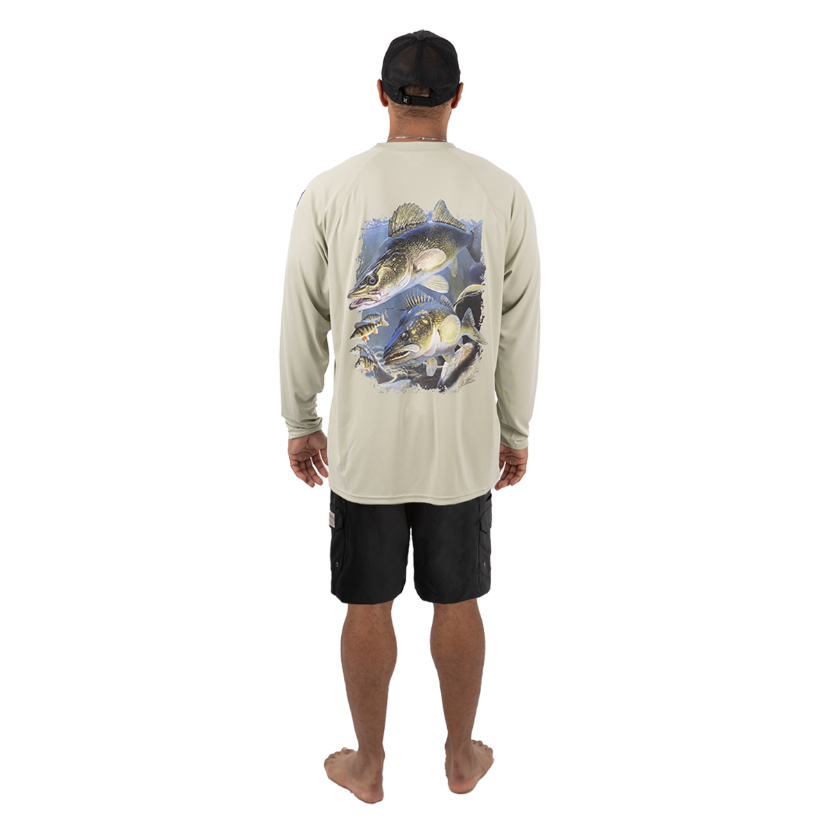 Hook M' Performance Long Sleeve - Walleye