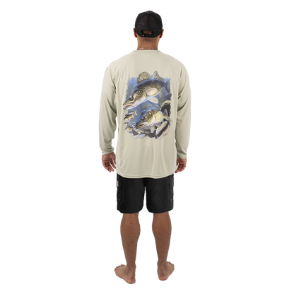 Hook M' Performance Long Sleeve - Walleye