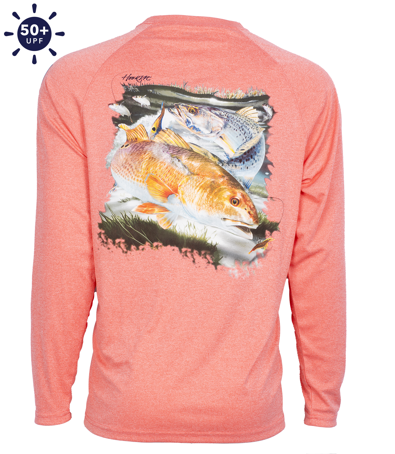 Hook M' Performance Long Sleeve - Redfish