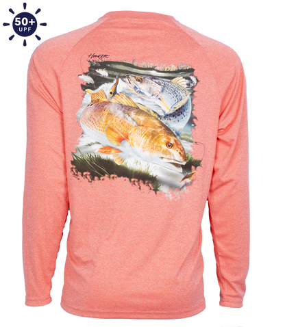 Hook M' Performance Long Sleeve - Redfish