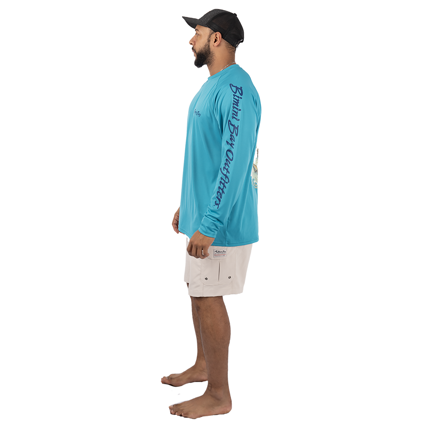 Hook M' Performance Long Sleeve - Blue Fluke
