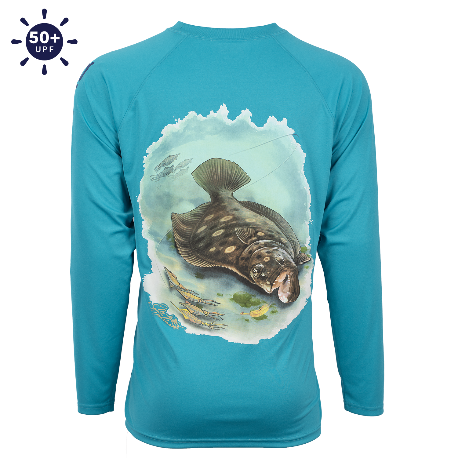 Hook M' Performance Long Sleeve - Blue Fluke