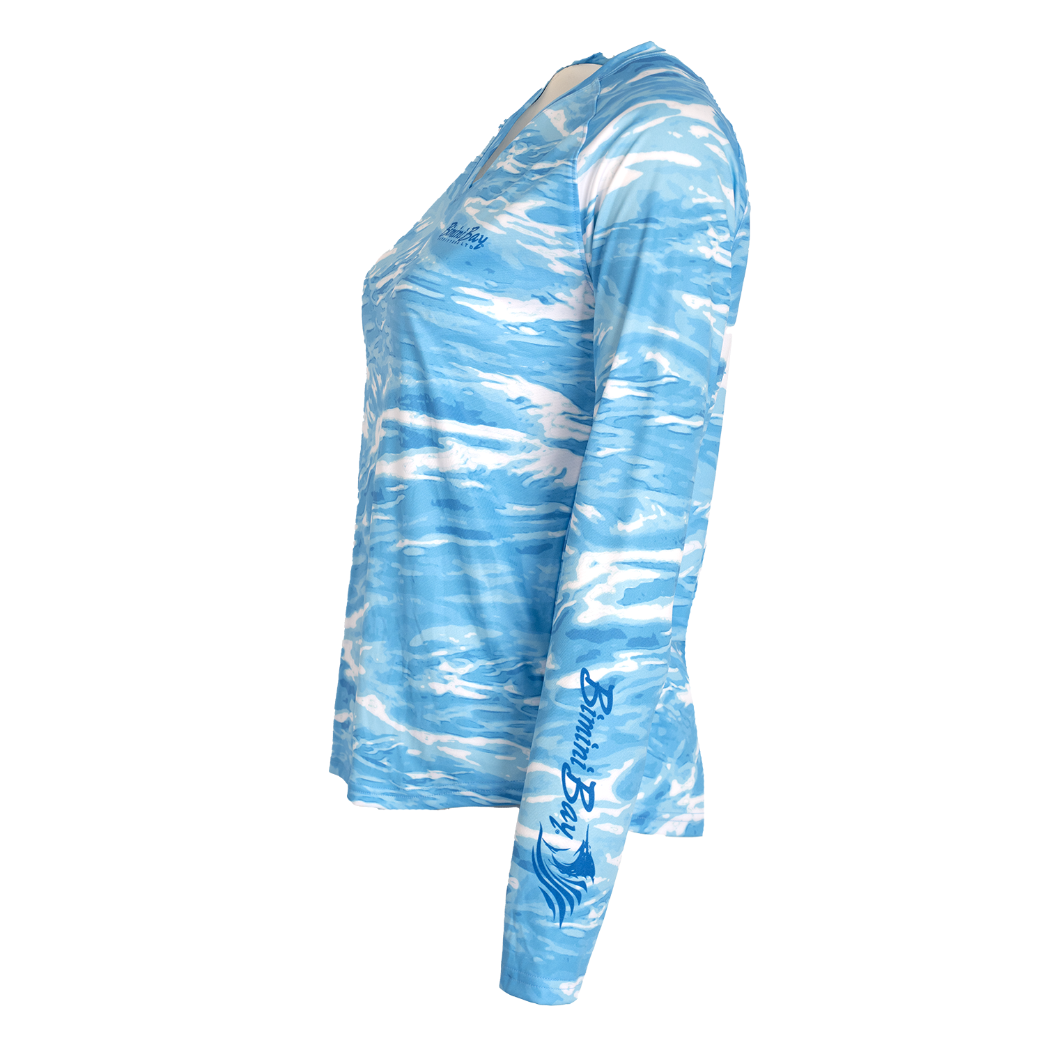 Women's Waves Long Sleeve V-Neck