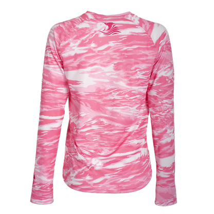 Women's Waves Long Sleeve V-Neck