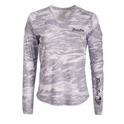 Women's Waves Long Sleeve V-Neck
