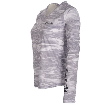 Women's Waves Long Sleeve V-Neck