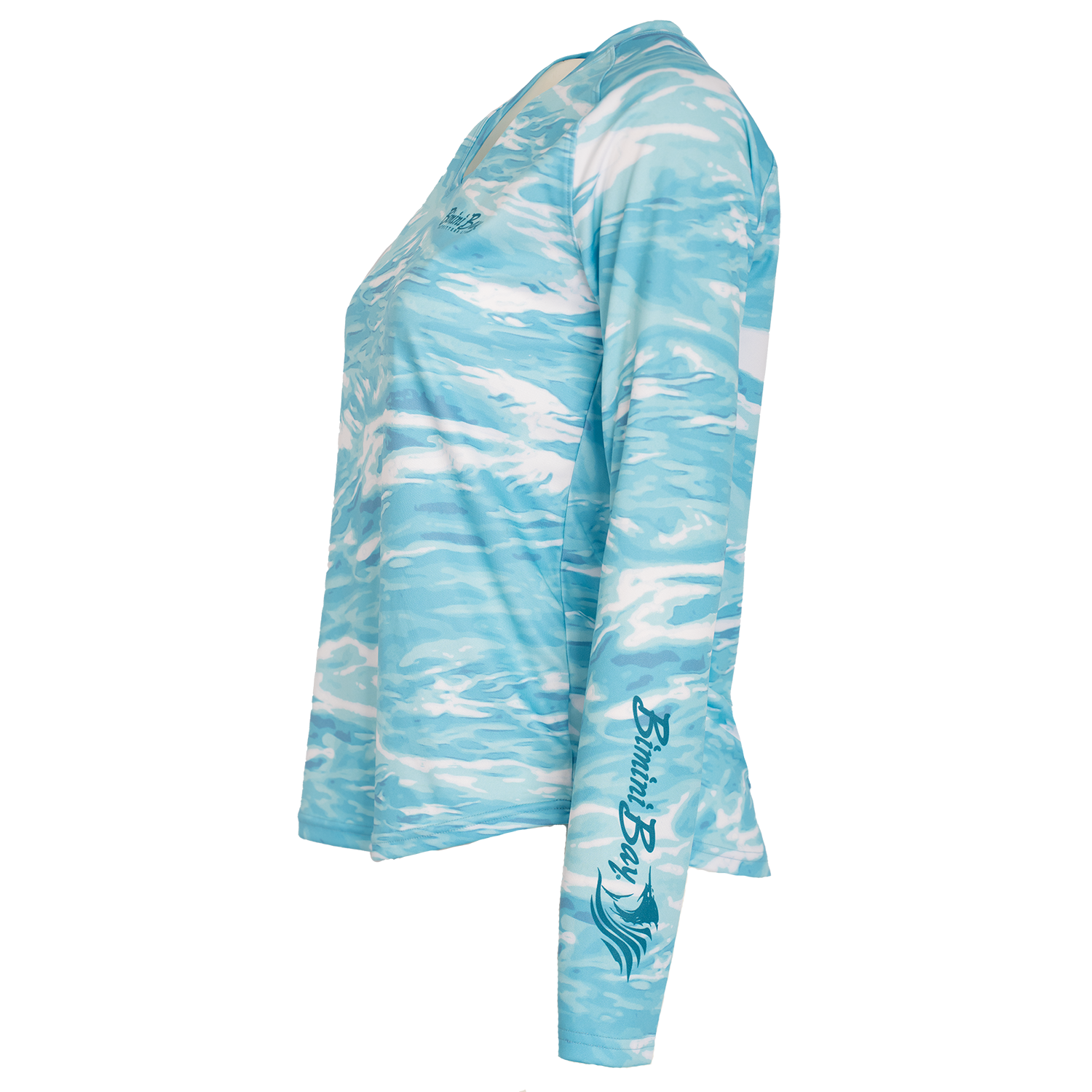 Women's Waves Long Sleeve V-Neck