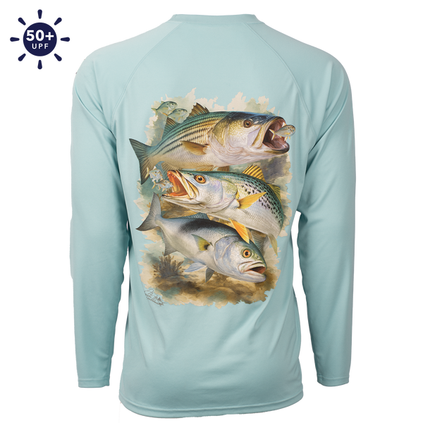 Hook M' Performance Long Sleeve - Northeast Inshore Slam – Bimini