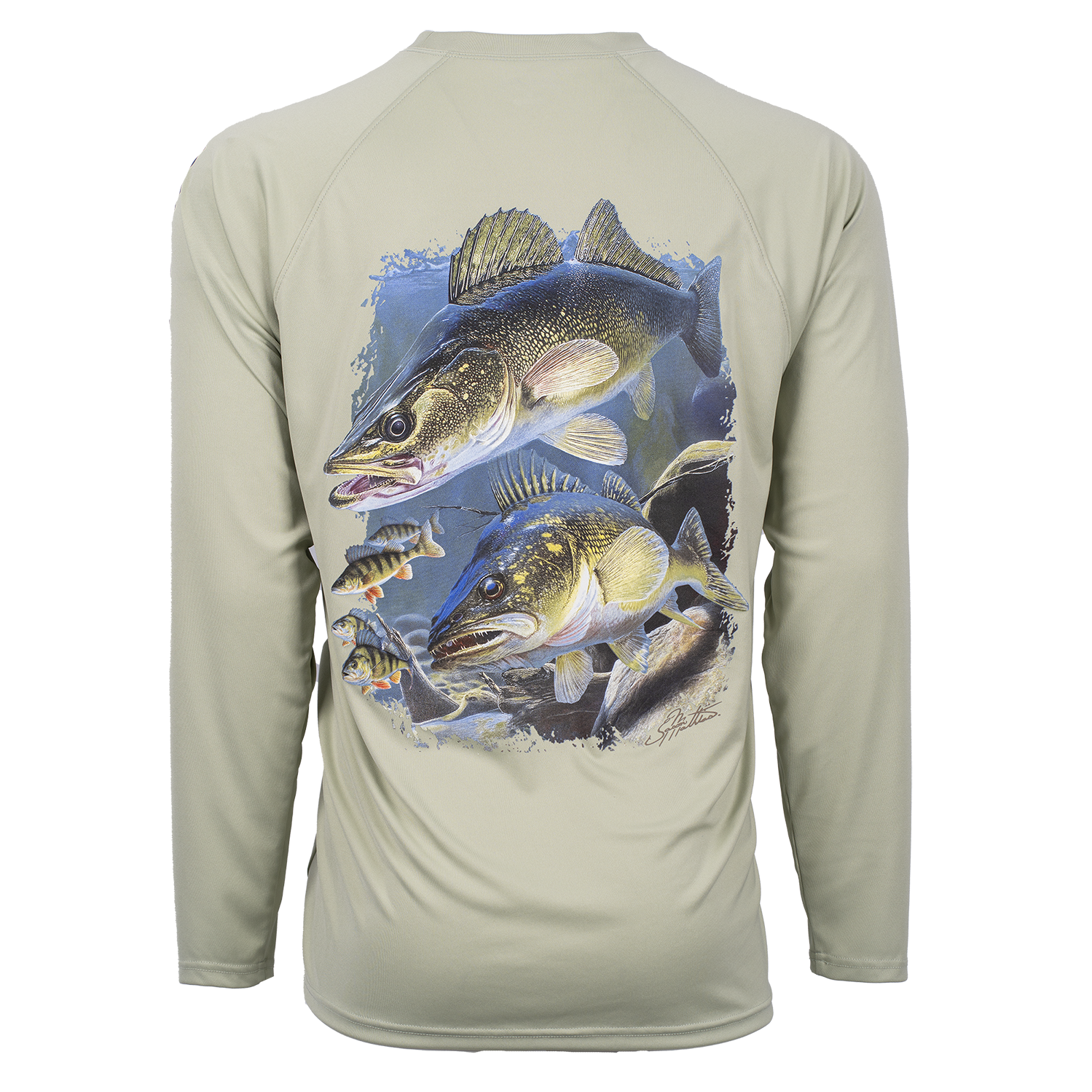 Hook M' Performance Long Sleeve - Walleye