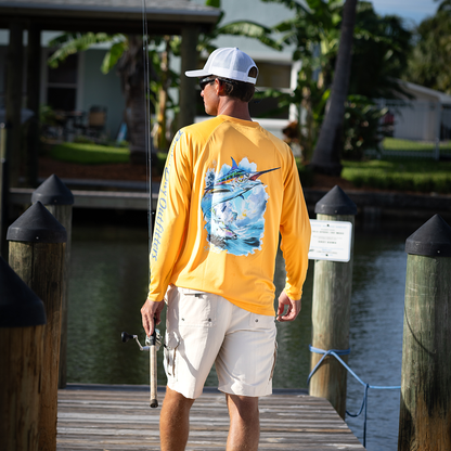 Hook M' Performance Long Sleeve - Marlin