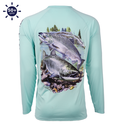 Hook M' Performance Long Sleeve - Coho Silver Slam