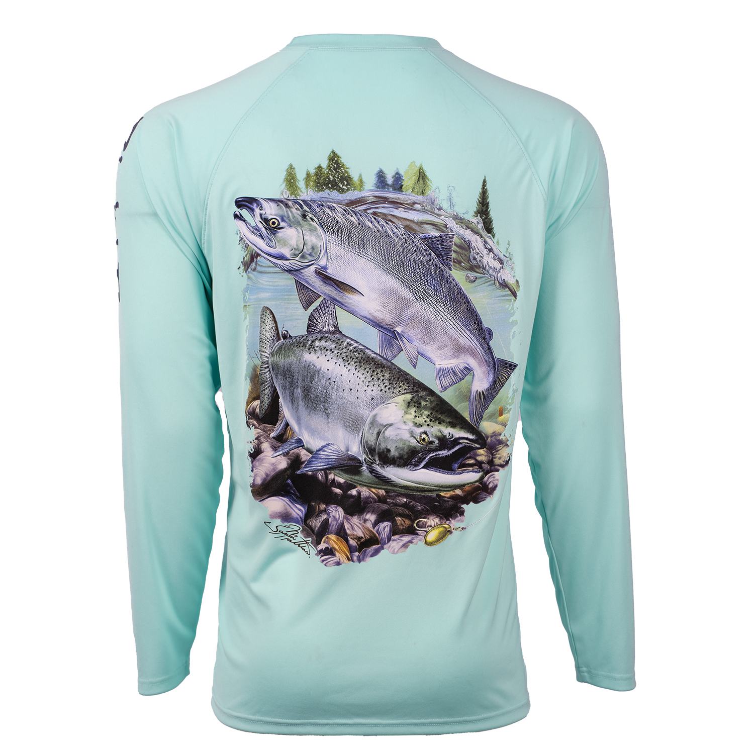 Hook M' Performance Long Sleeve - Coho Silver Slam