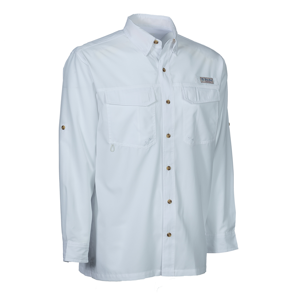 Bimini Bay Outfitters Flats V Men's Long Sleeve Shirt Featuring BloodGuard Plus Fishing Shirt