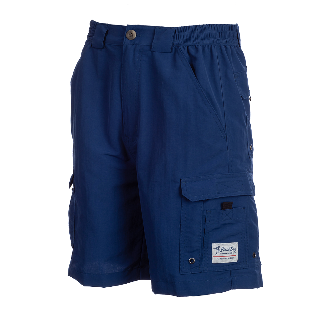 Bimini Bay Blue Cargo Shorts for Men