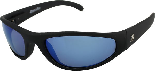 Rubber Framed Polarized Sunglasses (RB-4381AG) - Green Mirror
